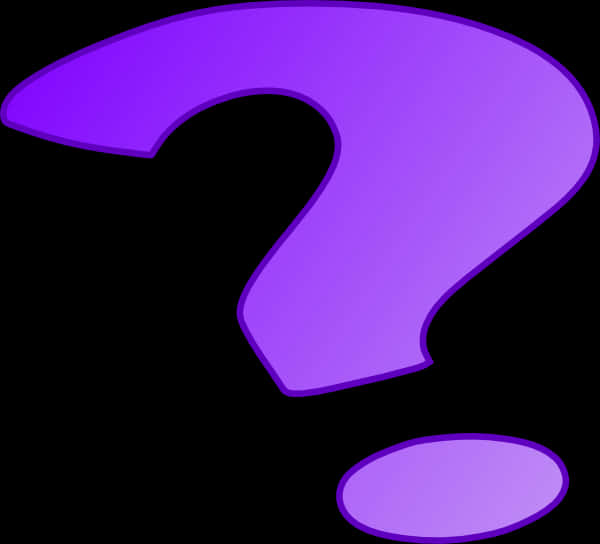 Purple Question Mark Graphic PNG