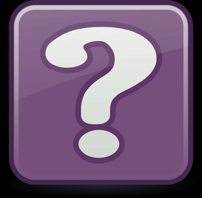 Purple Question Mark Icon PNG