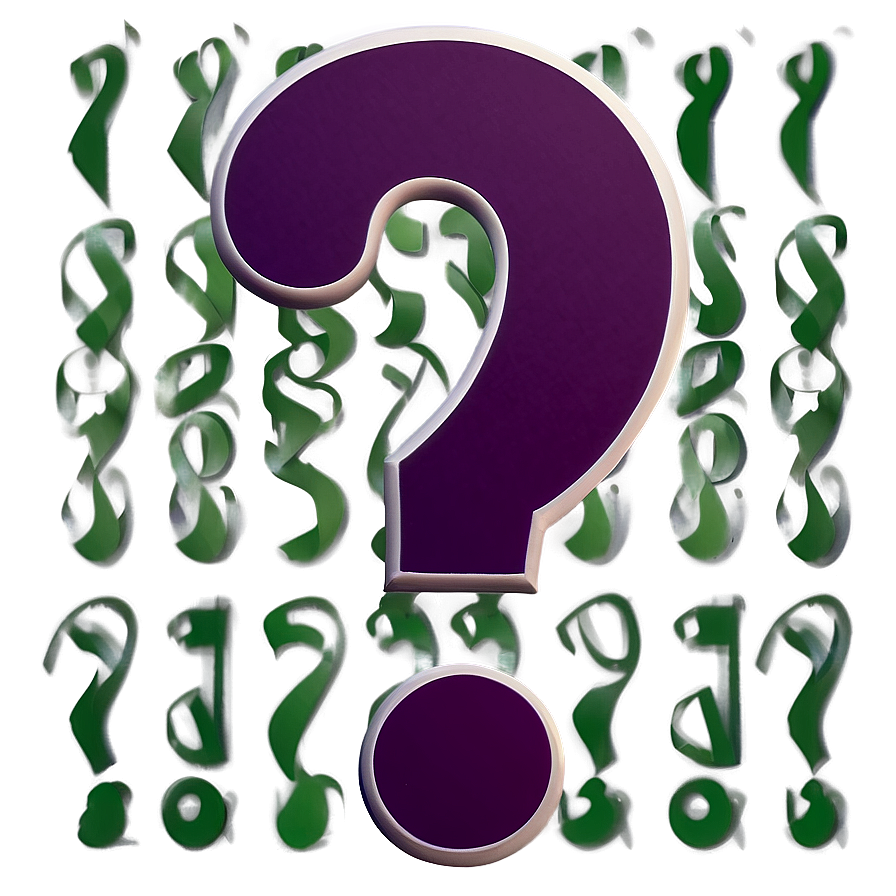 Purple Question Mark Transparent Png 05262024 PNG