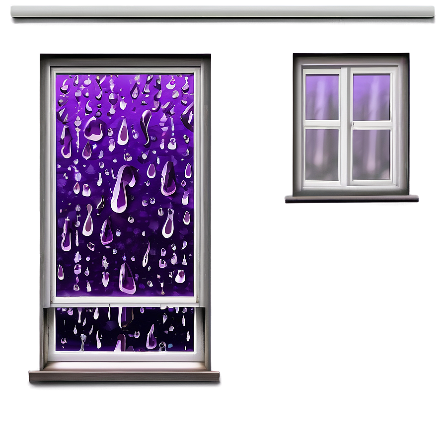 Purple Rain On Window Pane Png Xoq PNG