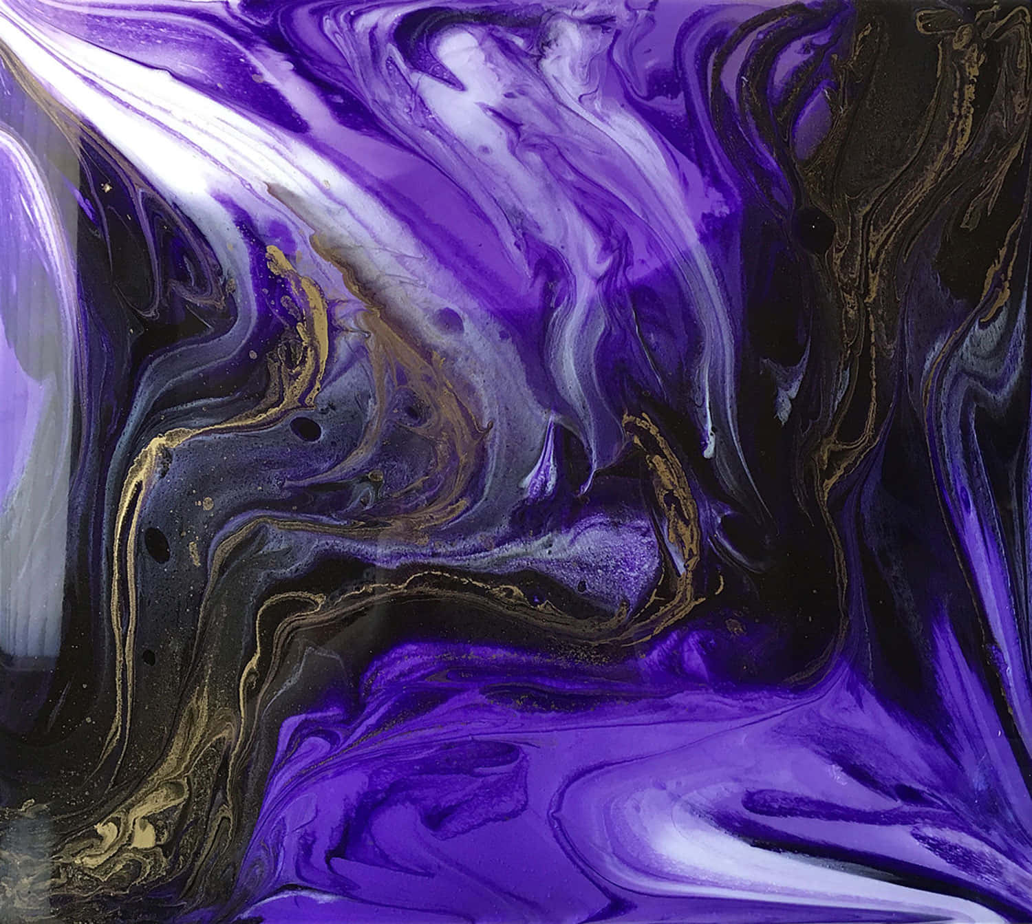 Purple Resin Artwork Abstract Wallpaper