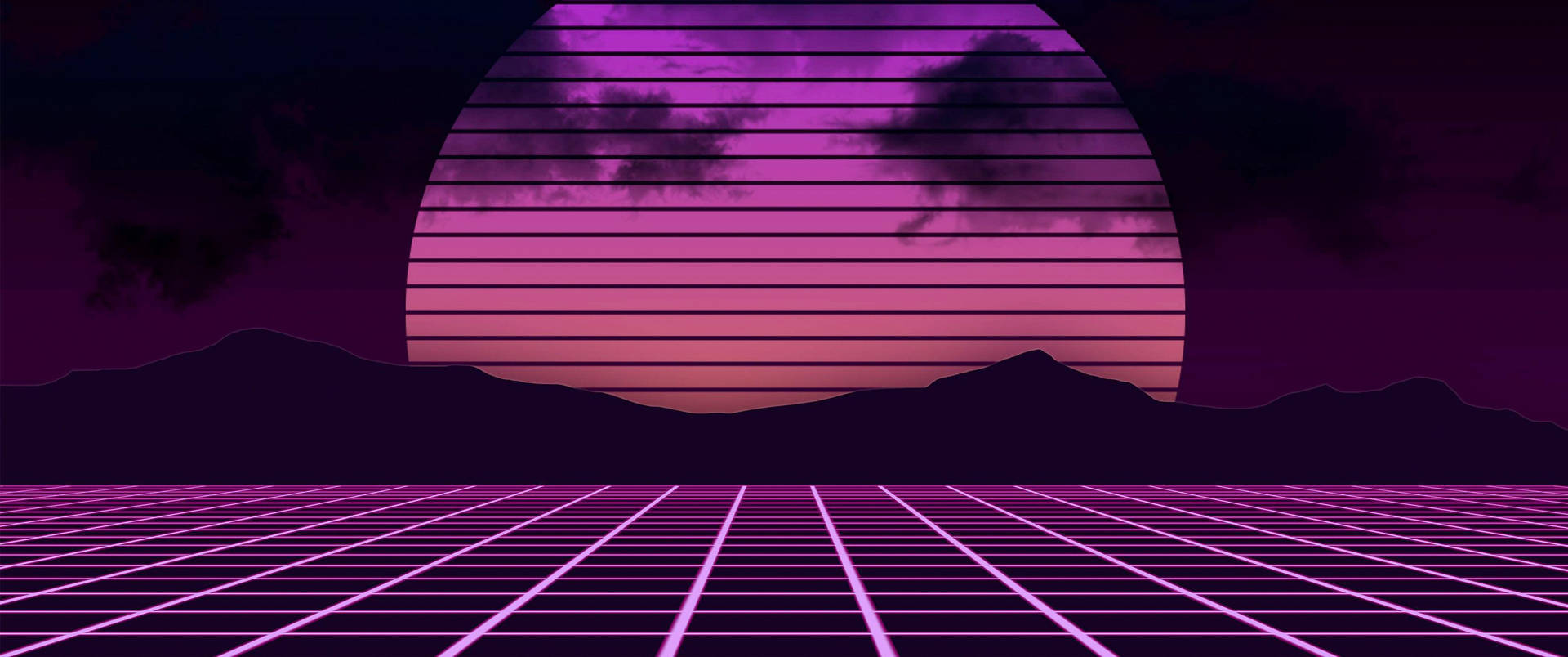 Retrowave Synthwave Abstract Sunset 4K Wallpaper iPhone HD Phone 6101k