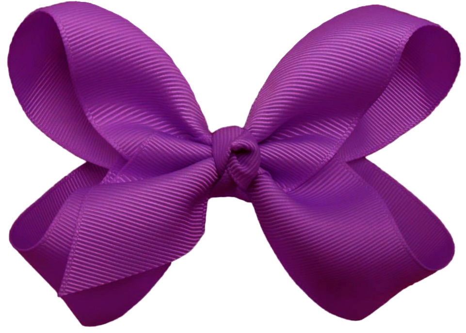 Download Purple Ribbon Bow Isolated