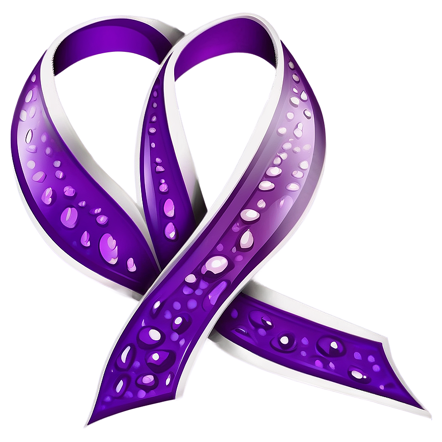 Purple Ribbon Clipart Png 06242024 PNG