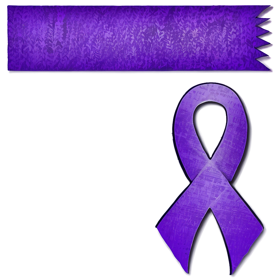 Purple Ribbon For Epilepsy Png 25 PNG