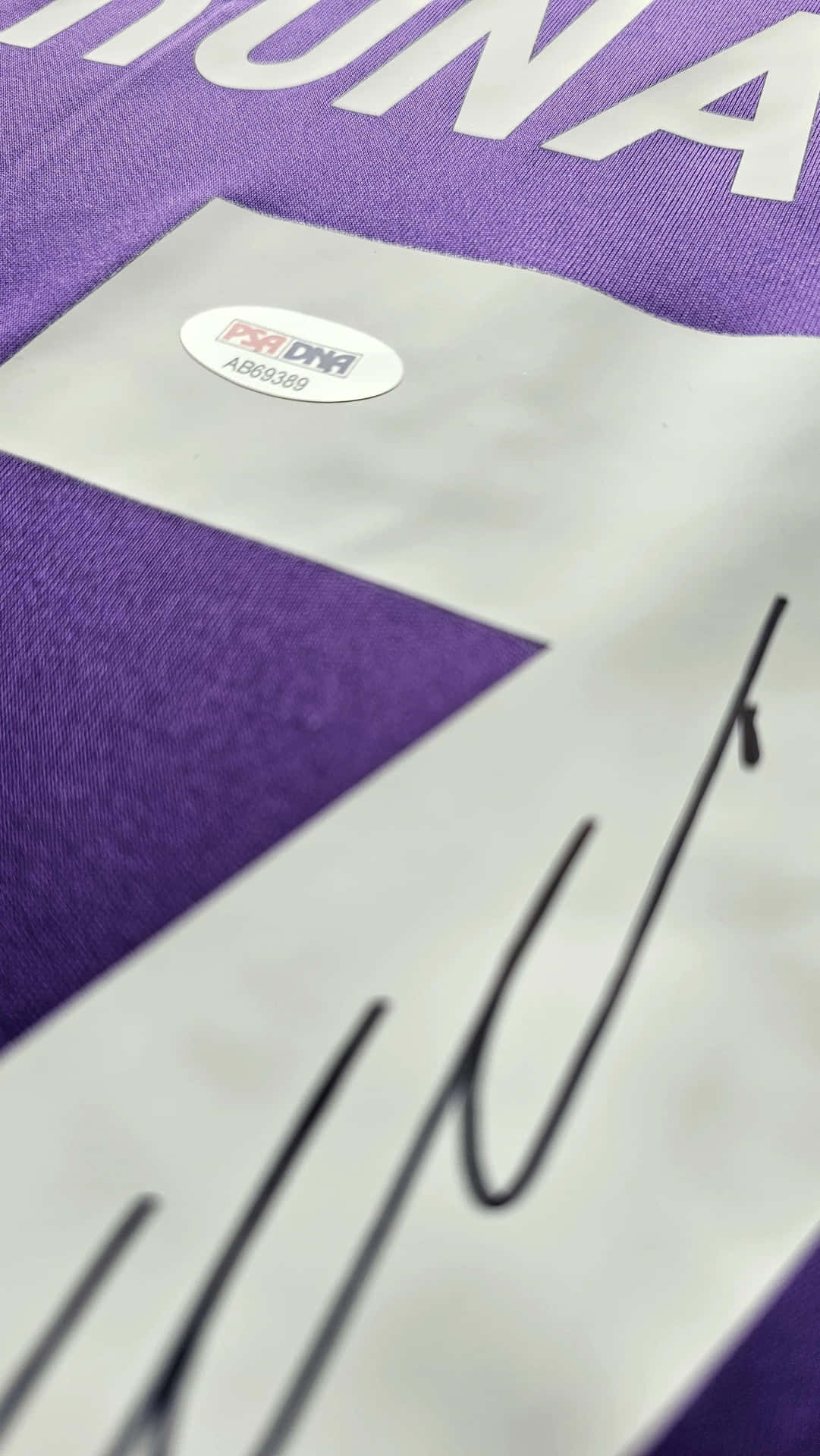 Purple Ronaldo Jersey Closeup Wallpaper