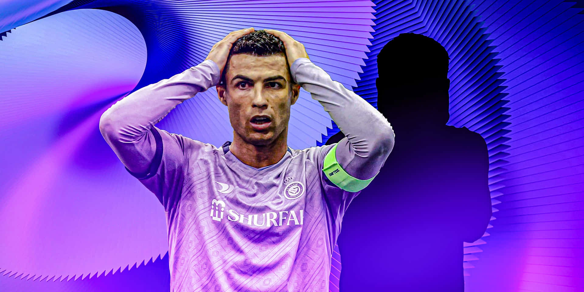 Purple Ronaldo Jersey Reaction Wallpaper
