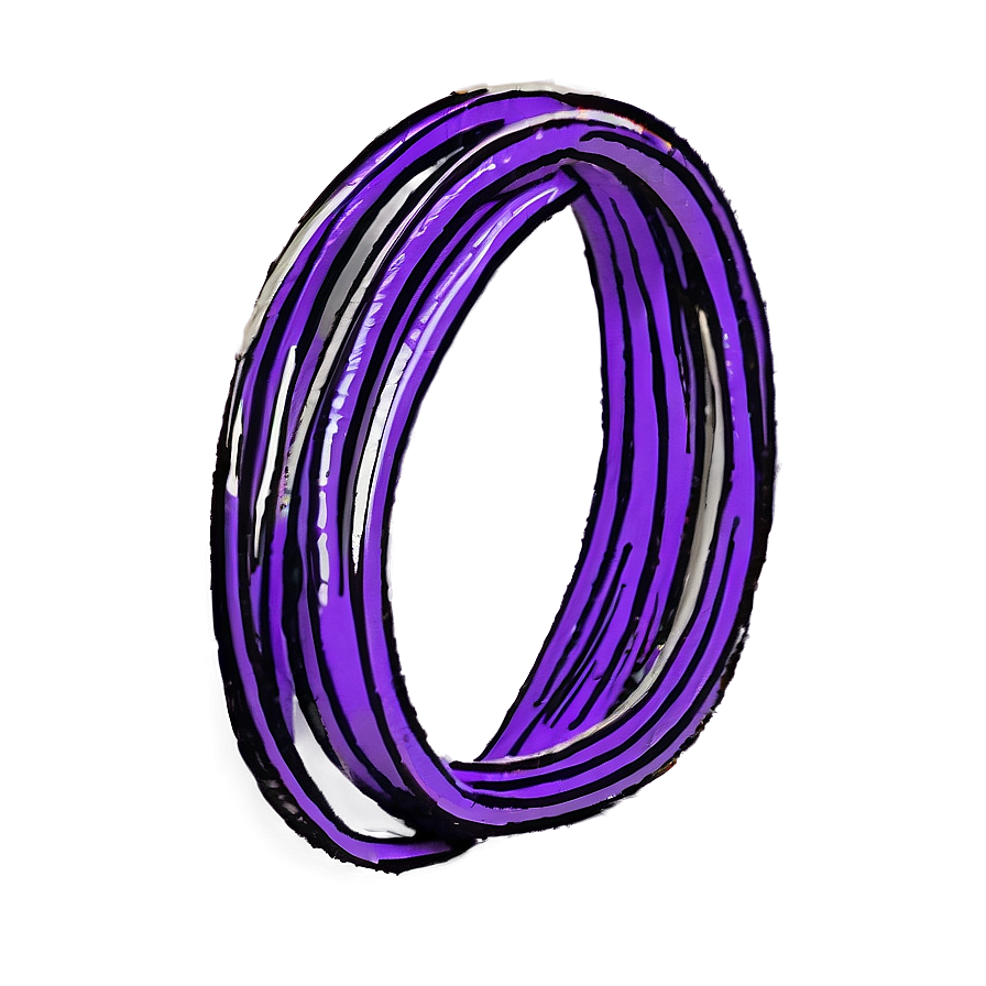 Purple Rubber Bands Png 06132024 PNG