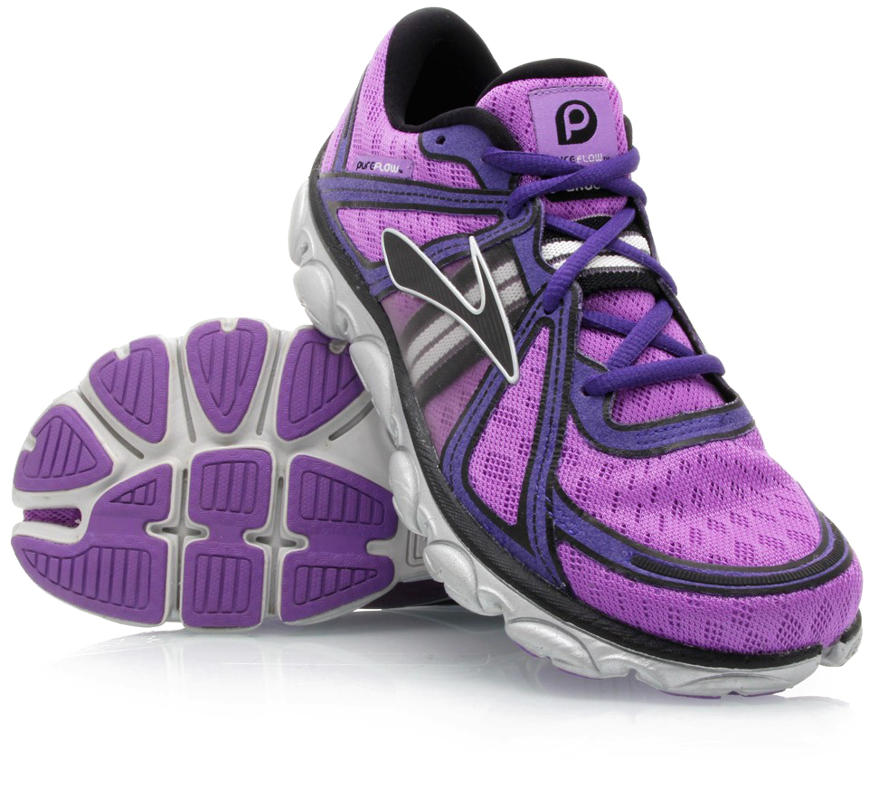 Purple Running Shoe Side View PNG
