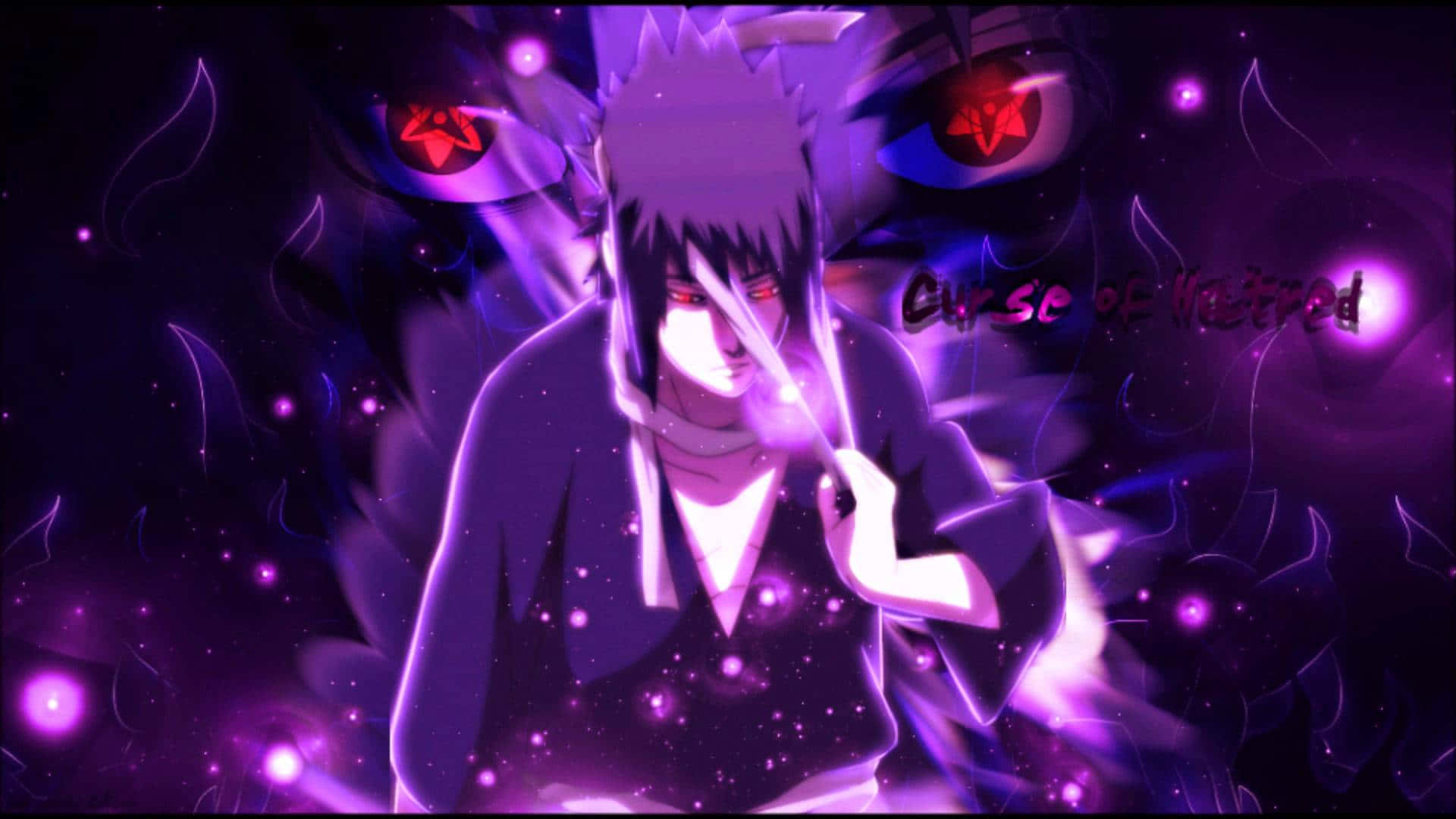 Entfesseledas Potenzial Von Purple Sasuke. Wallpaper