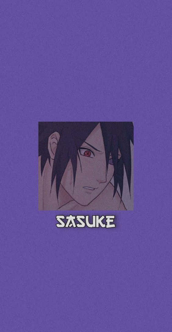 Hans øjne stirrede med en ny mørke - Lilla Sasuke Wallpaper