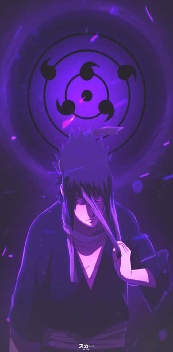 Slip din indre magt løs med Purple Sasuke tapet. Wallpaper