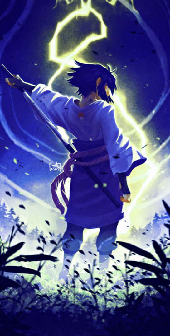 Witness The Power Of Purple Sasuke! Wallpaper