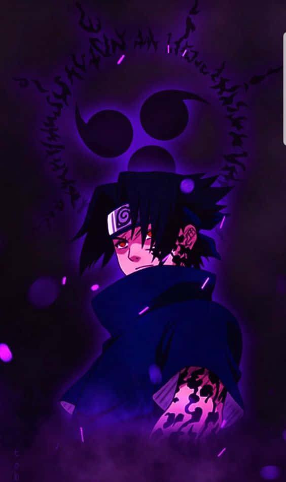 Purple Sasuke, A Creative Design Wallpaper