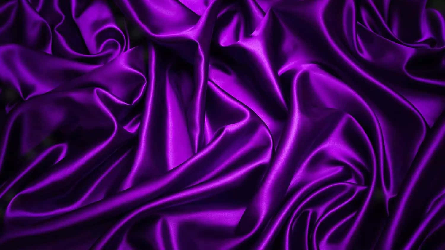 Feel the luxury of a Purple Satin fabric. Wallpaper