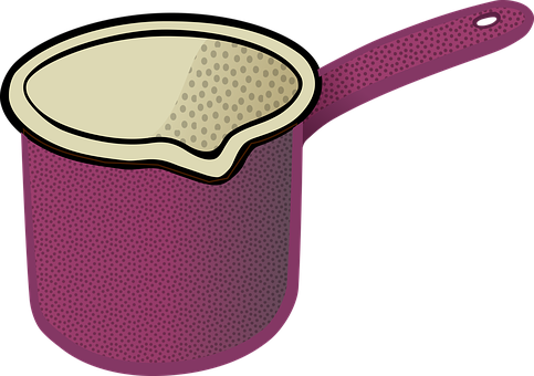Purple Saucepan Cartoon Illustration PNG