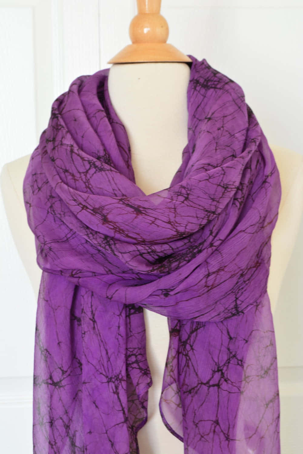 Get cozy with a Purple Scarf Wallpaper