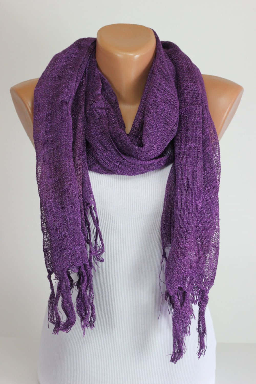 Soft Purple Scarf - Style Your Fall Look Wallpaper