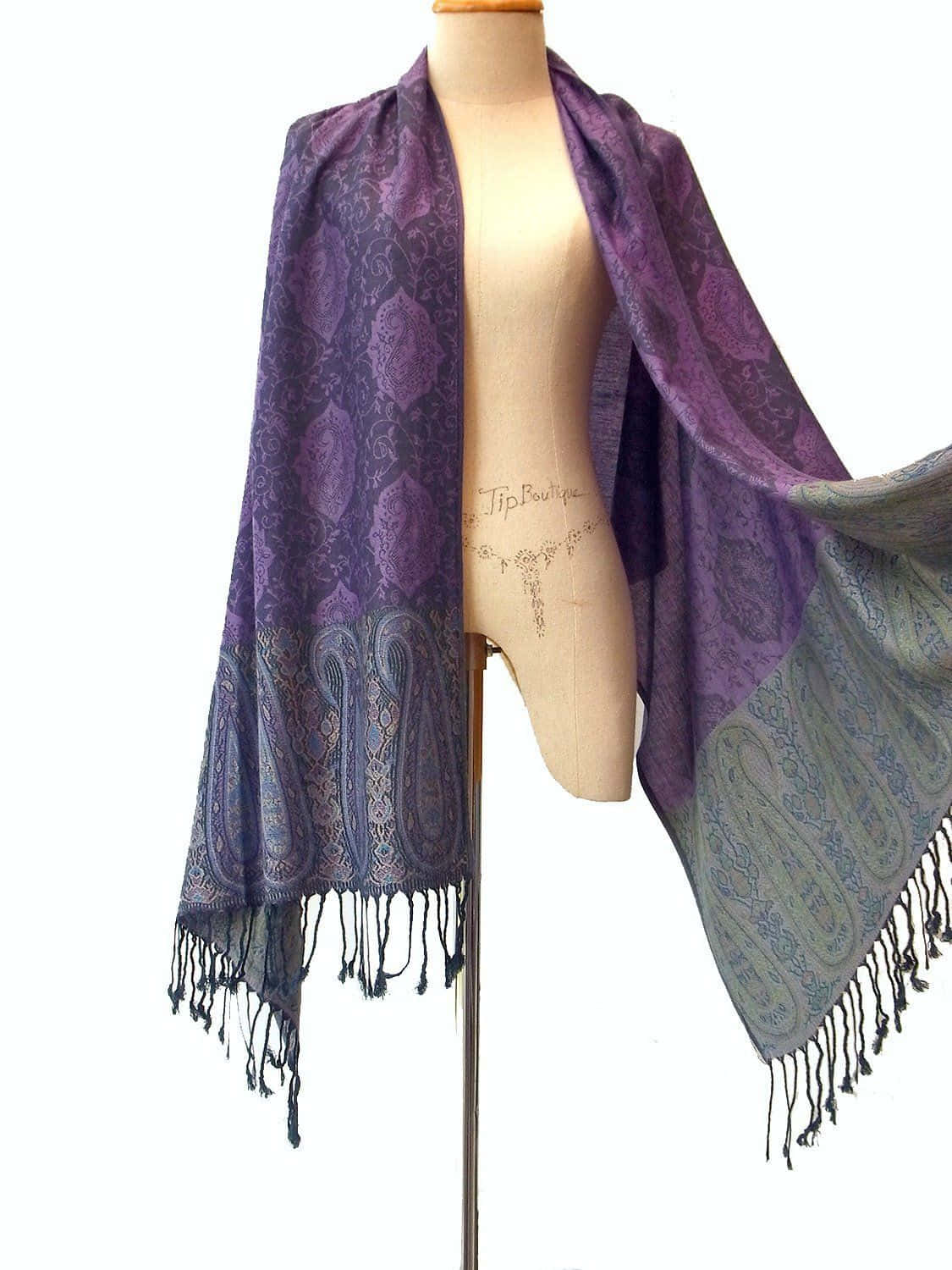 Stay Stylish&Cozy with a Purple Scarf Wallpaper
