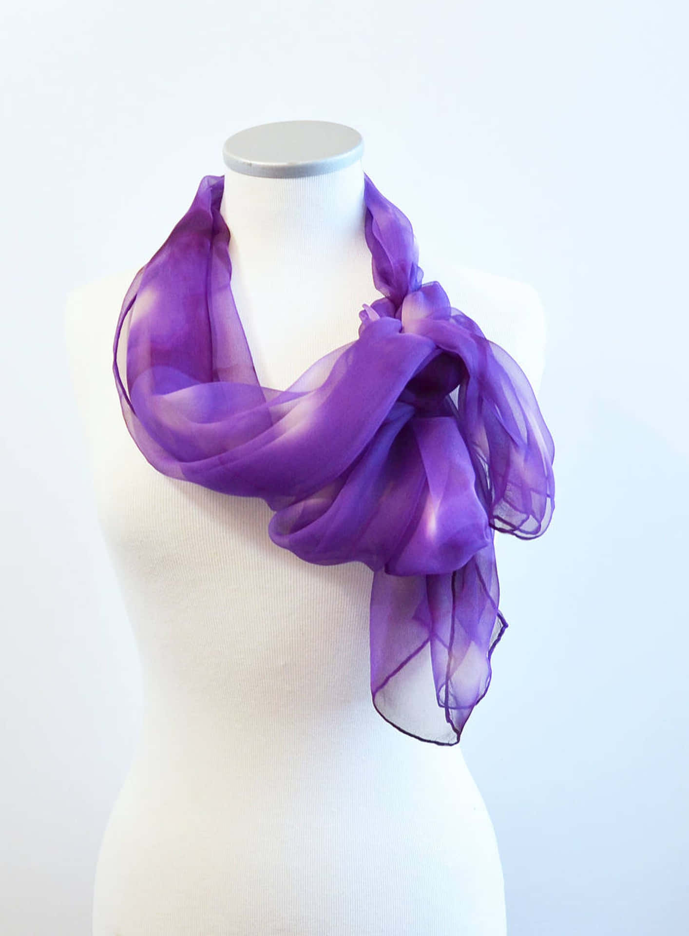 Add Style and Color To Any Outfit With a Purple Scarf! Wallpaper