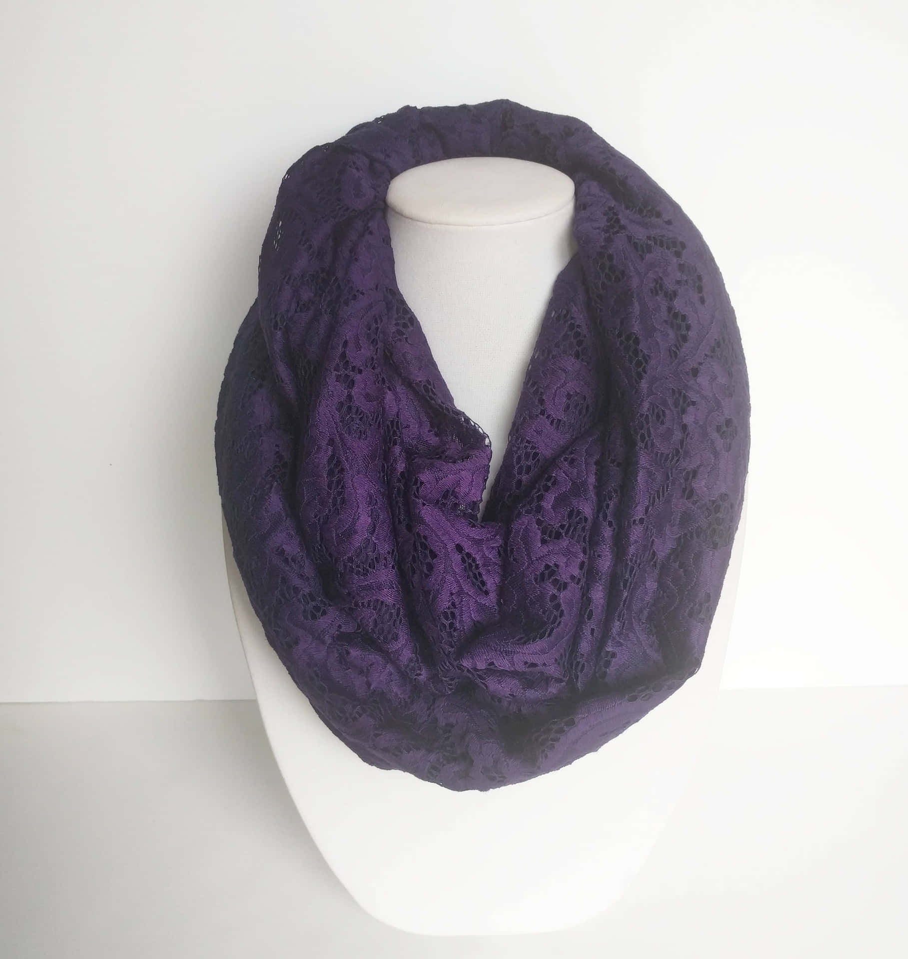 Soft and Stylish, a Purple Scarf for Cold Weather Wallpaper