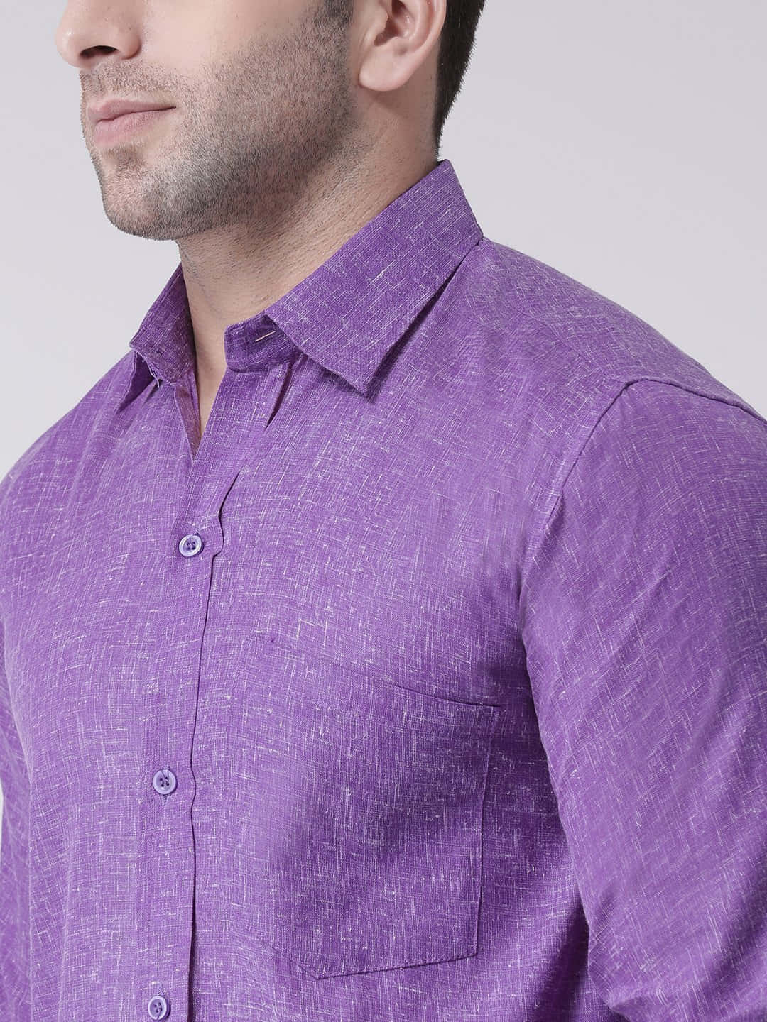 "Pretty in Purple! Stand Out in This Stylish Shirt" Wallpaper
