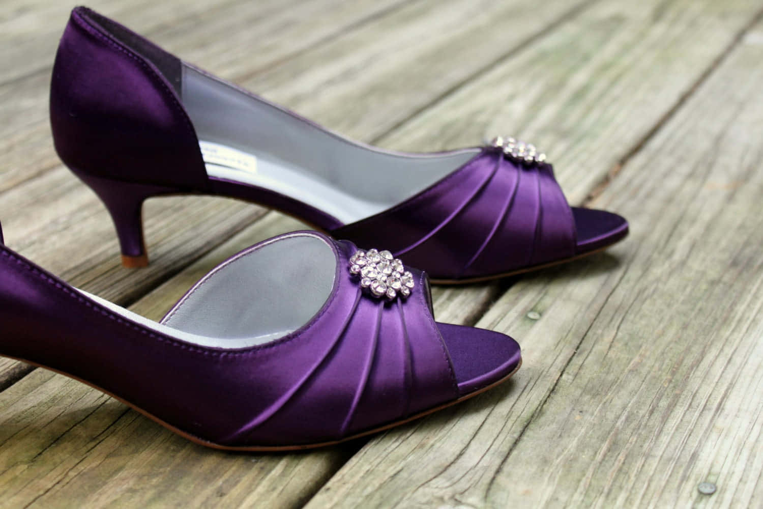 Step Into Style With Purple Shoes Wallpaper