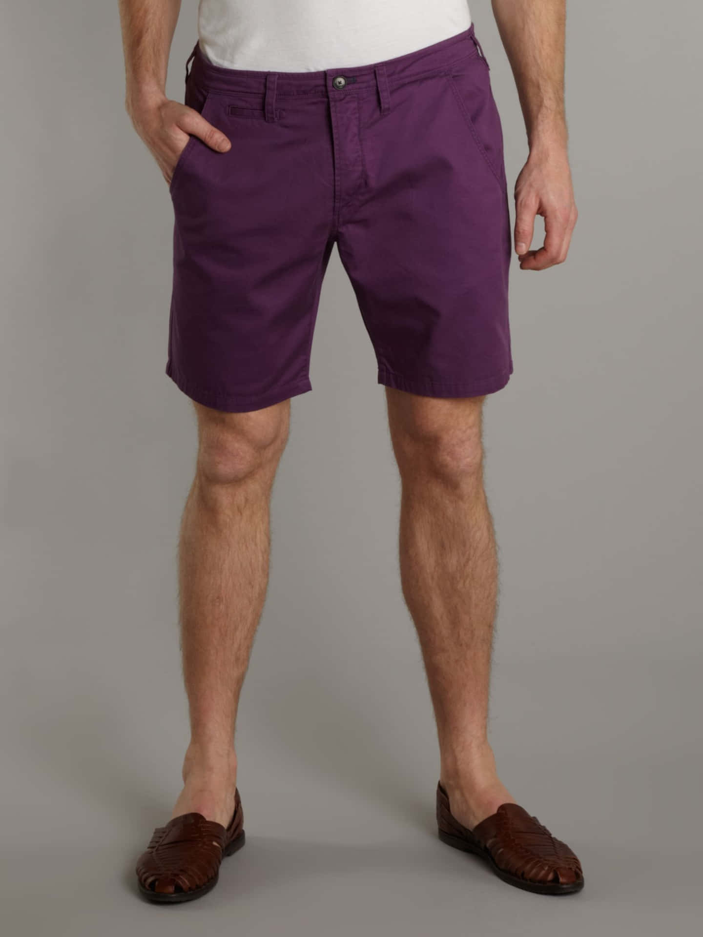 Blending Comfort&Style: Purple Shorts Wallpaper