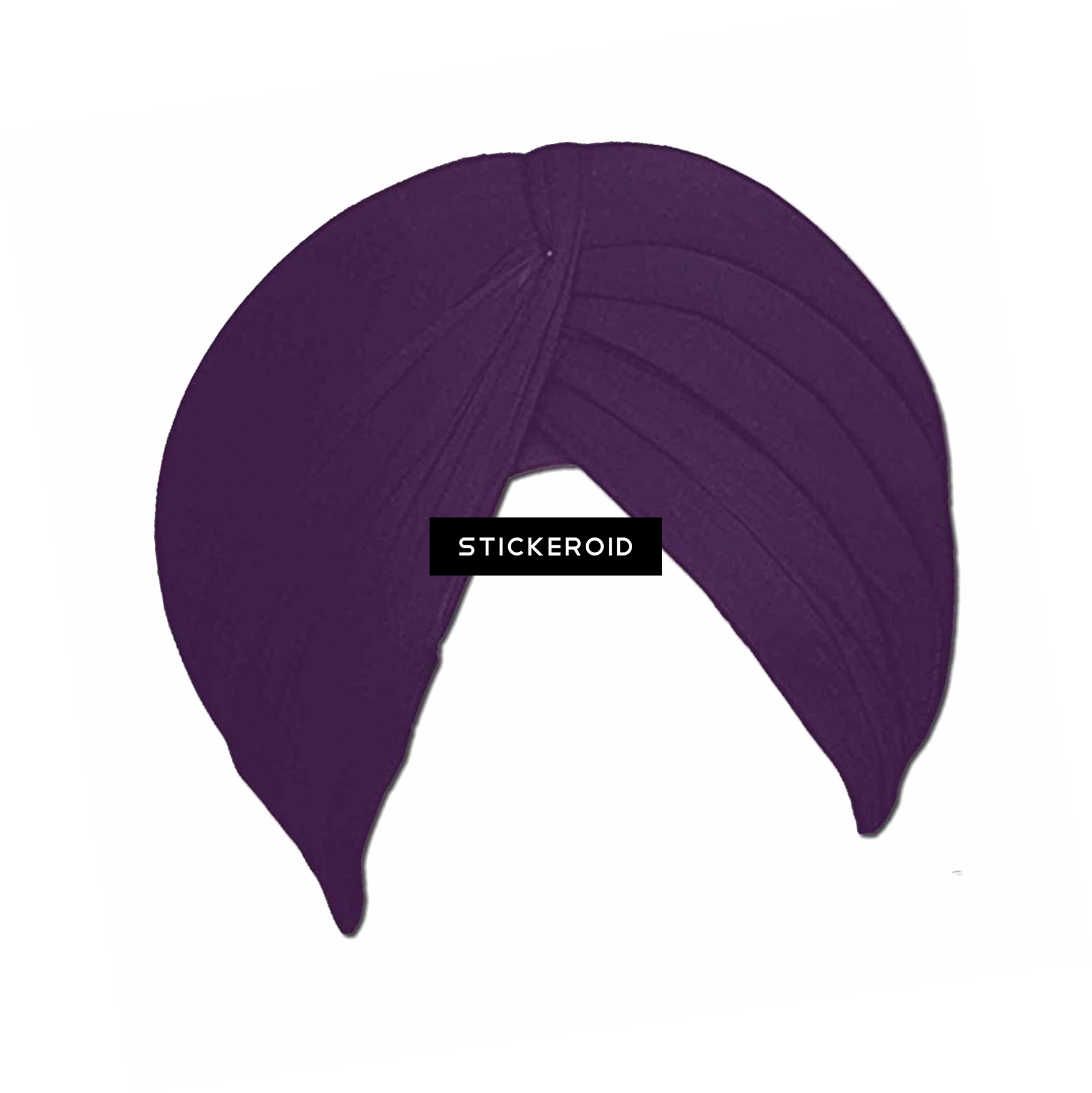 Purple Sikh Turban Illustration PNG