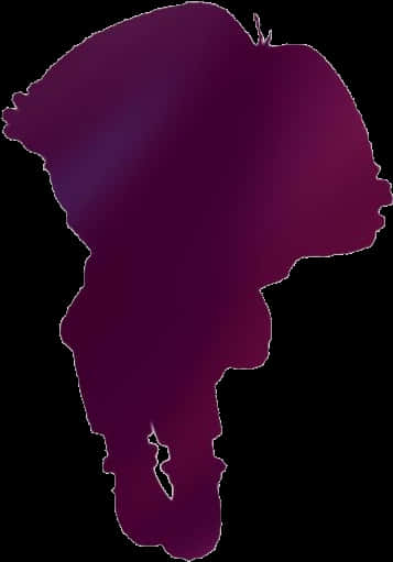 Purple Silhouette Africa Continent PNG
