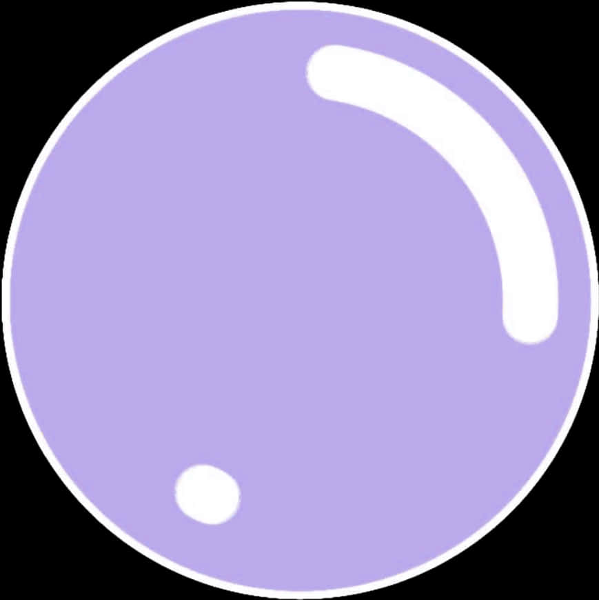 Purple Simple Bubble Graphic PNG