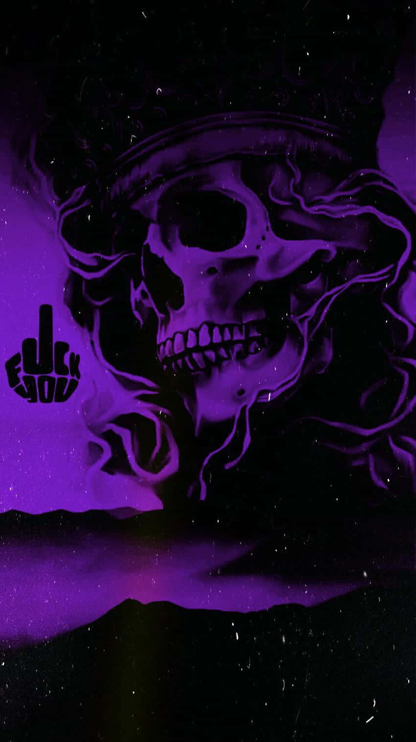 Purple Skull Smoke Aesthetic.jpg Wallpaper