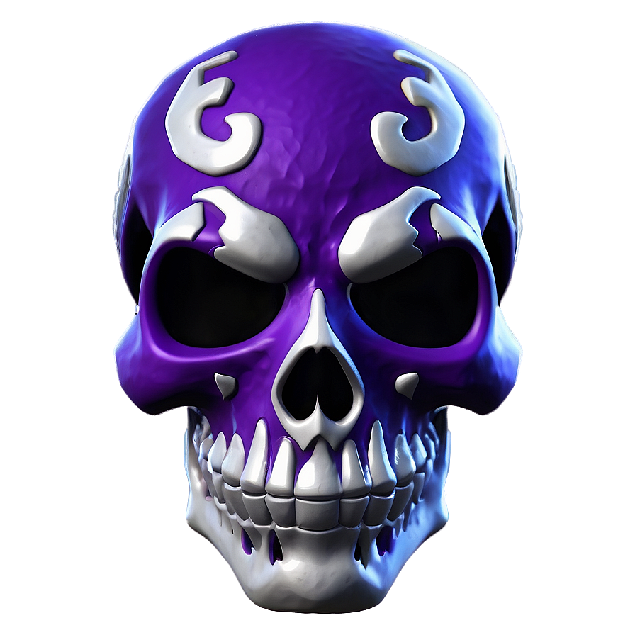 Purple Skull Trooper Fortnite Emblem Png 06202024 PNG