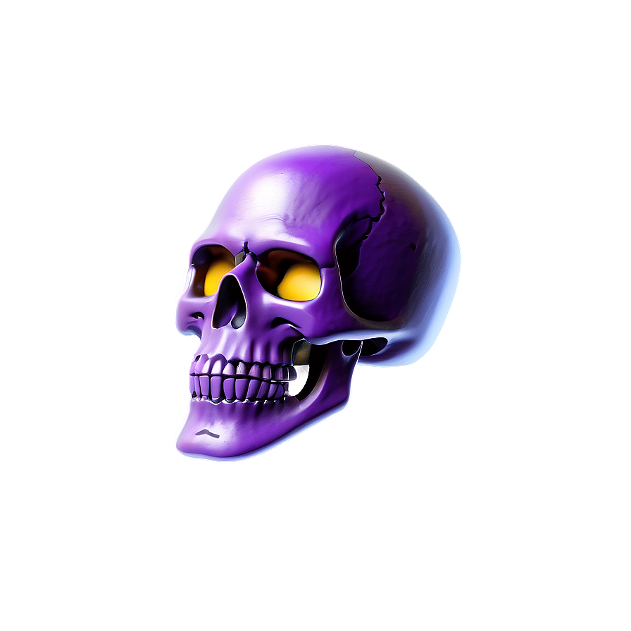 Purple Skull Trooper Gaming Art Png 06202024 PNG