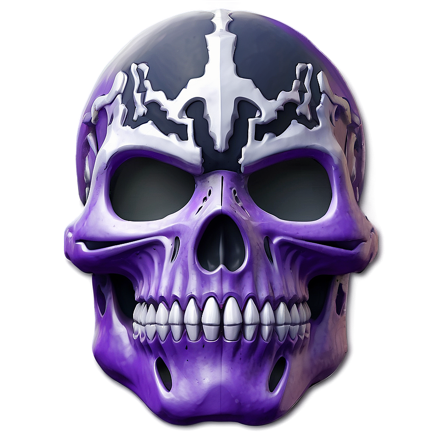 Purple Skull Trooper Gaming Icon Png Akd85 PNG