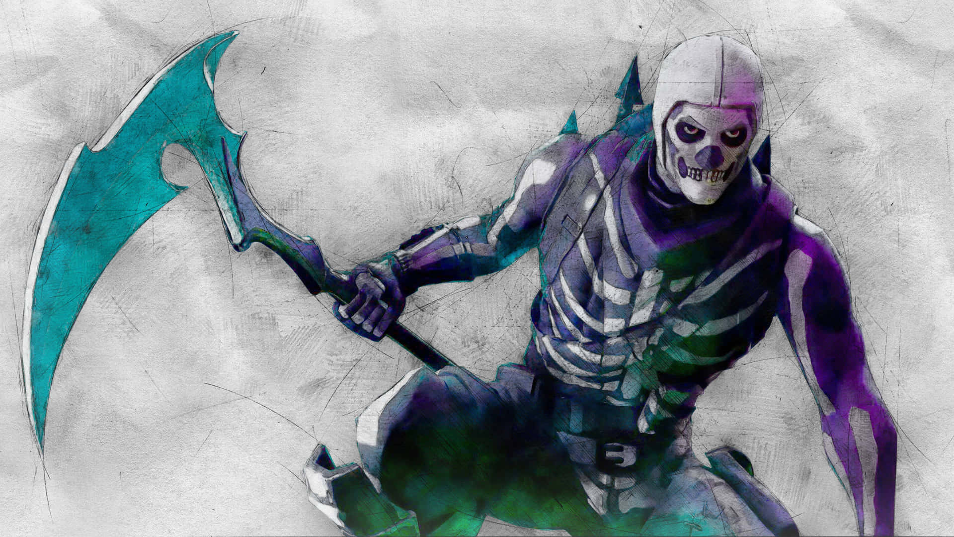 Double the skulls, double the fright! Wallpaper
