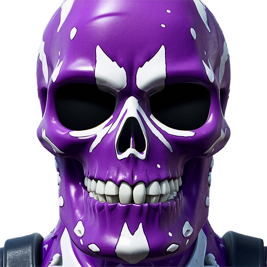 Purple Skull Trooper Skin Showcase Png 06202024 PNG