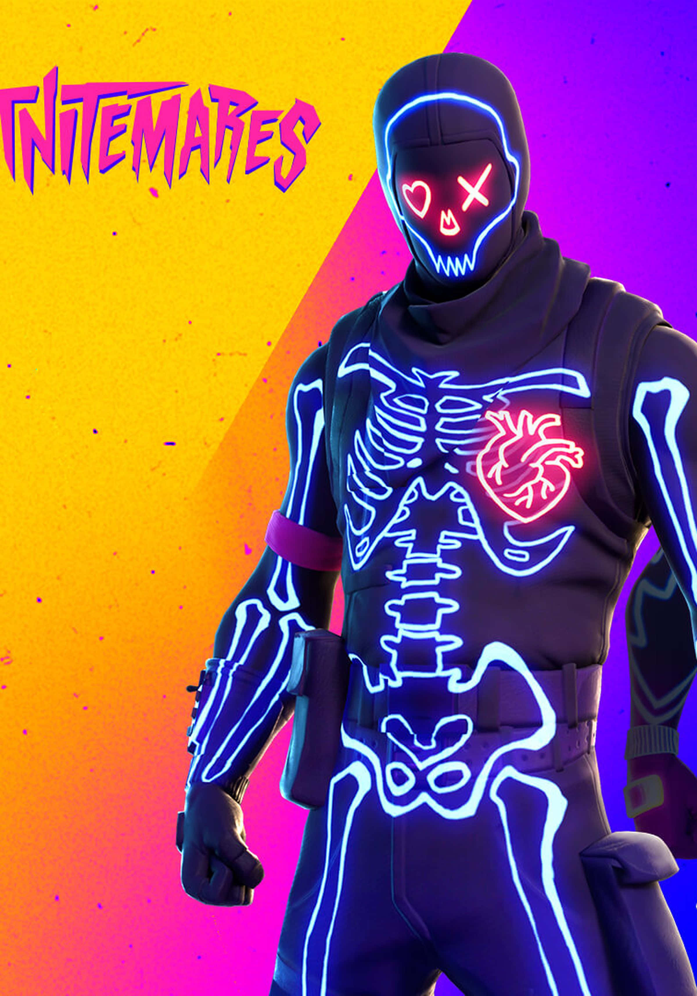 Out-of-this-World Style with the Purple Skull Trooper Wallpaper