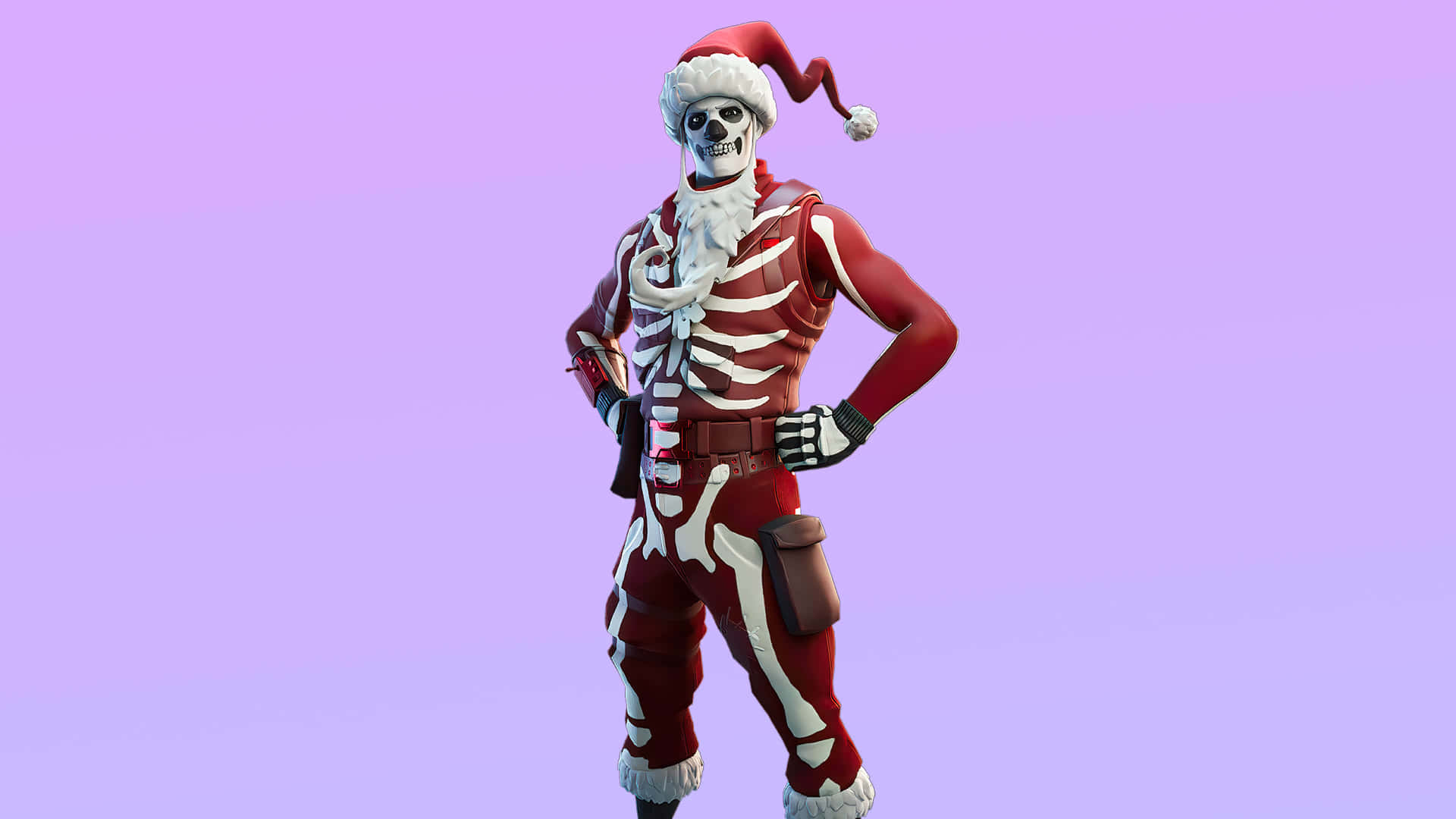 "Terrorize the competition with the Purple Skull Trooper!" Wallpaper