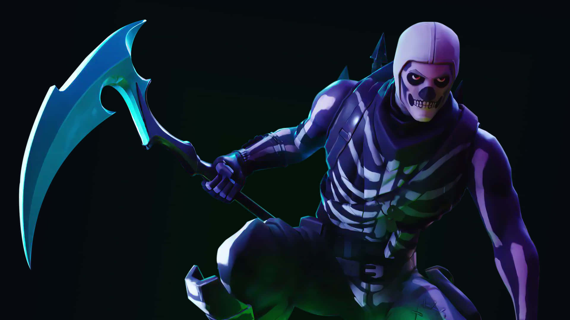 Unlock hidden rewards with the legendary Purple Skull Trooper Wallpaper
