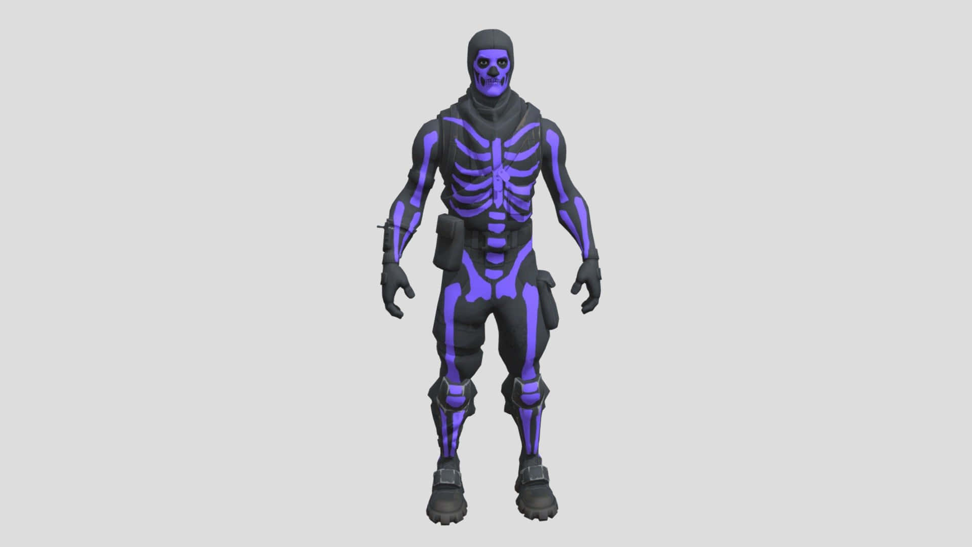 The iconic Purple Skulltrooper from Fortnite Wallpaper