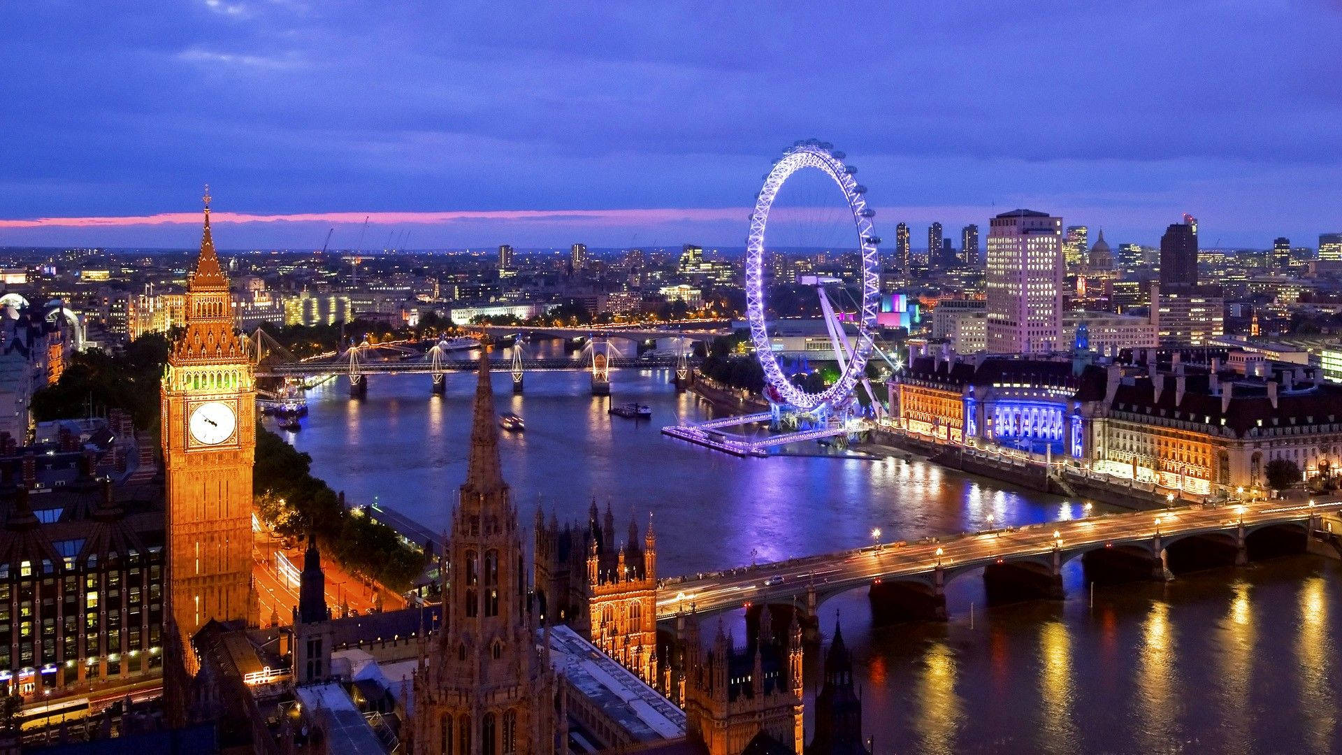 Purple Sky In London Picture