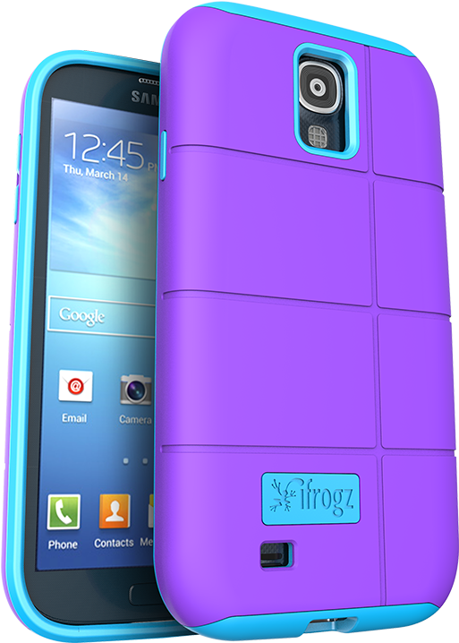 Purple Smartphone With Case PNG