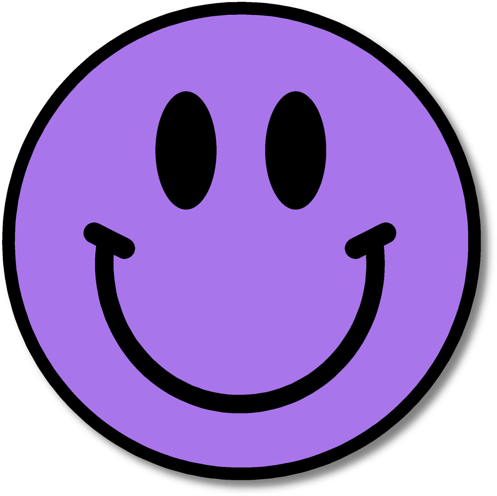 Purple Smiley Face Graphic Wallpaper