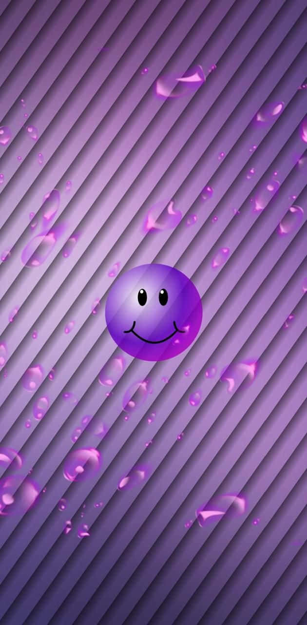 Purple Smiley Face Wallpaper Wallpaper