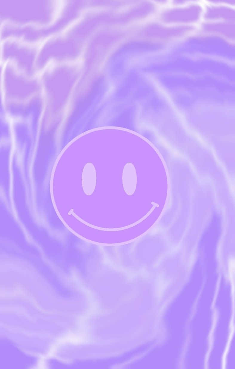 Purple Smiley Face Wavy Background.jpg Wallpaper