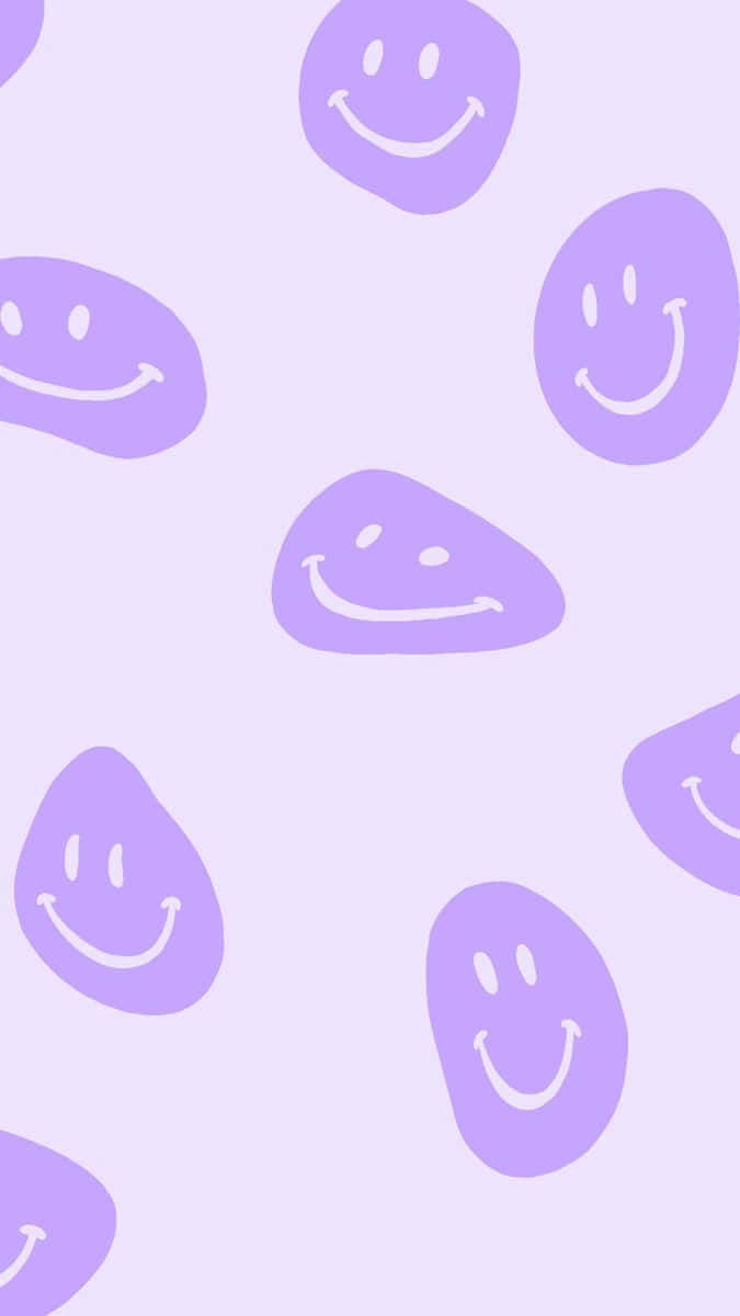 Purple Smiley Faces Pattern.jpg Wallpaper