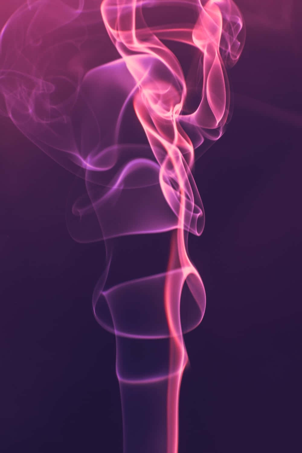 Beautiful Fiery Purple Smoke