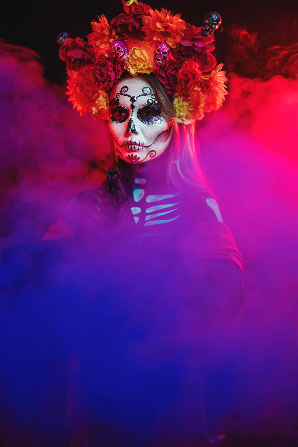 Purple Smoke On Day Of The Dead