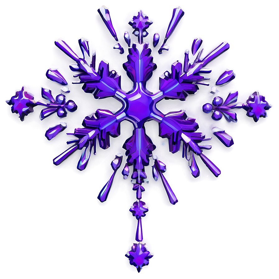 Purple Snowflake Png Mnj PNG